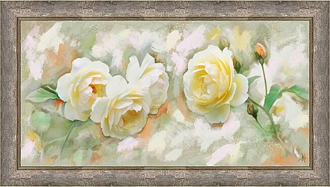 Картина - Белые розы