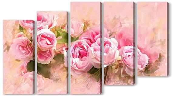 Модульная картина - Розы