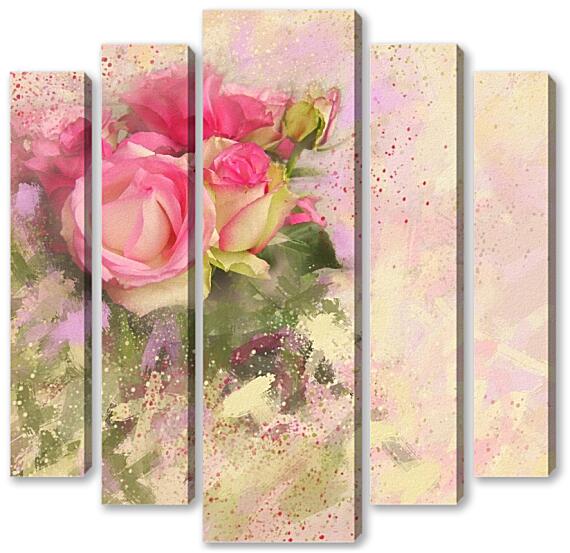 Модульная картина - Тюльпаны