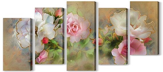 Модульная картина - Розы