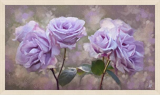 Картина - Сиреневые розы