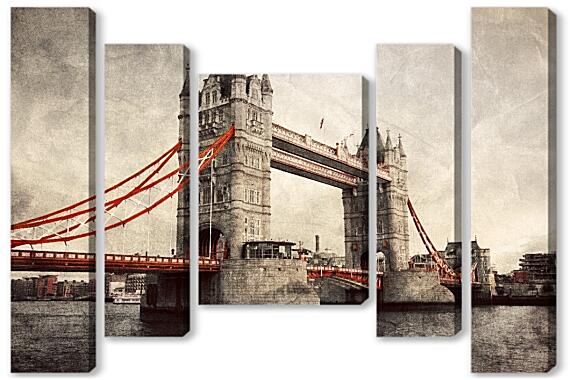 Модульная картина - London England Tower Bridge