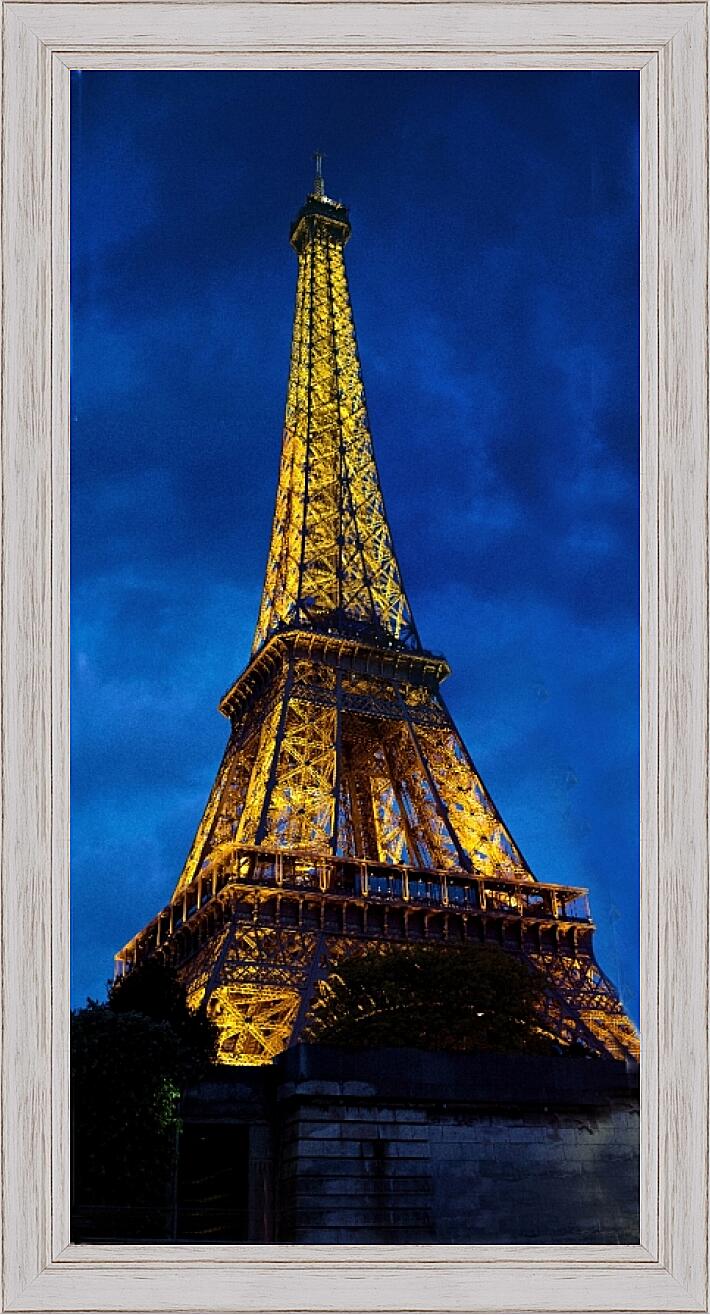 Картина - Эйфелева башня в подсветке