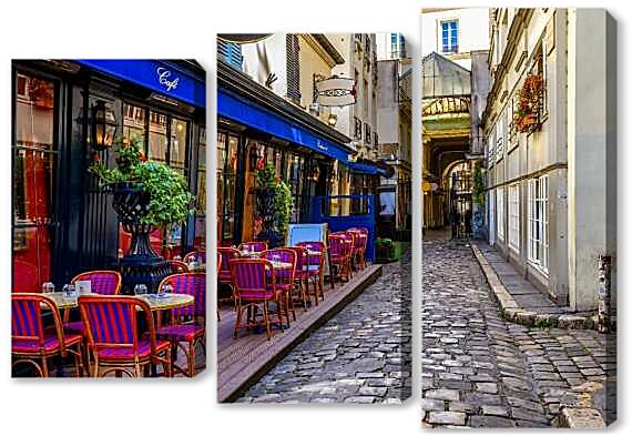 Модульная картина - Французское кафе