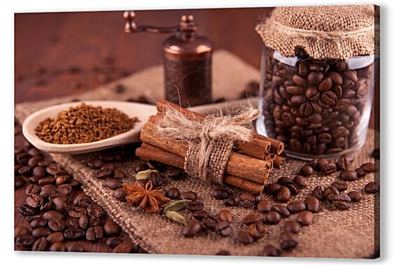 Зерна кофе и пряности