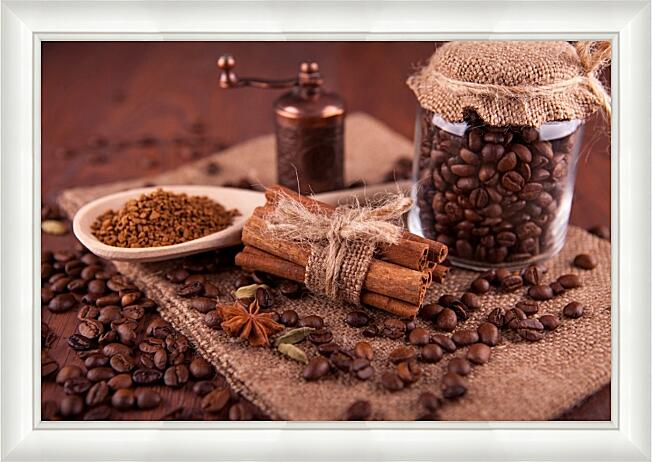 Картина - Зерна кофе и пряности