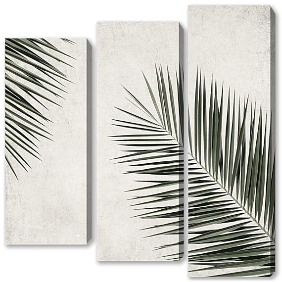 Модульная картина - Две ветки пальмы