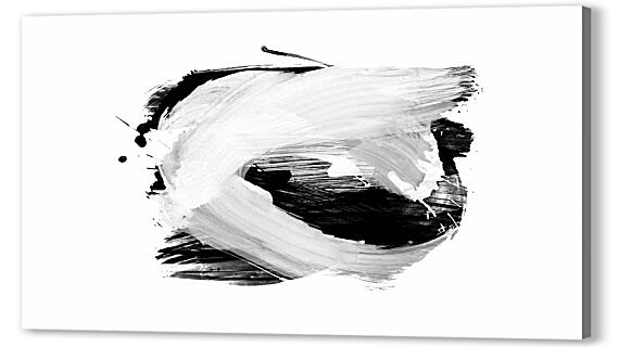 Постер (плакат) - Черно-белое пятно