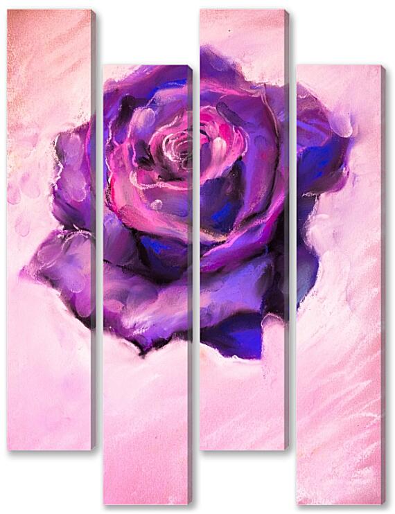 Модульная картина - Бутон розы