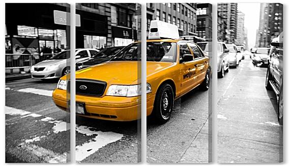 Модульная картина - Такси Нью-Йорк