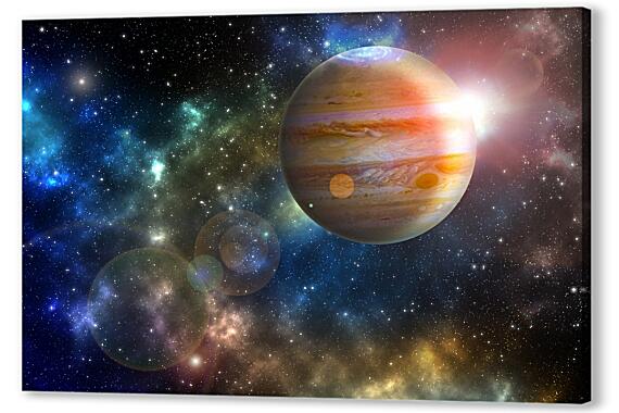 Картина маслом - Планета Юпитер