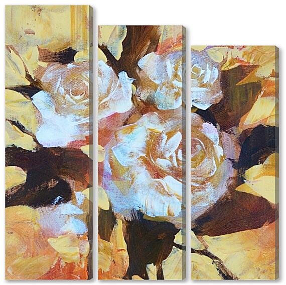 Модульная картина - Три бутона