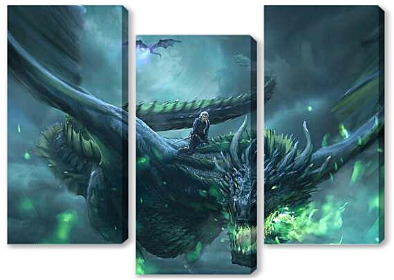 Модульная картина - Дейнерис и Дракон