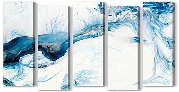 Модульная картина - Синие волны