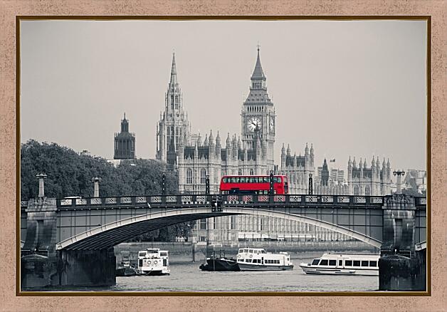 Картина - Лондон чёрно-белое фото