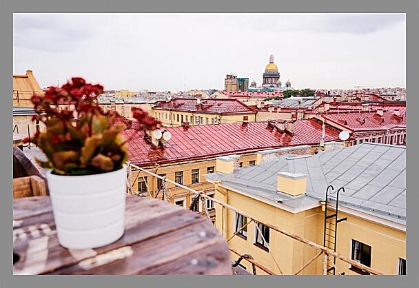 Картина - Крыши Санкт-Петербурга