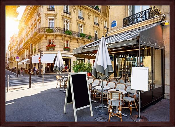 Картина - Кафе на улице Парижа