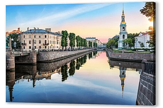 Картина маслом - Пикалов мост Санкт-Петербург