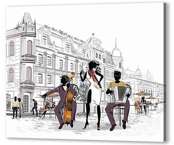 Постер (плакат) - Музыканты в Париже