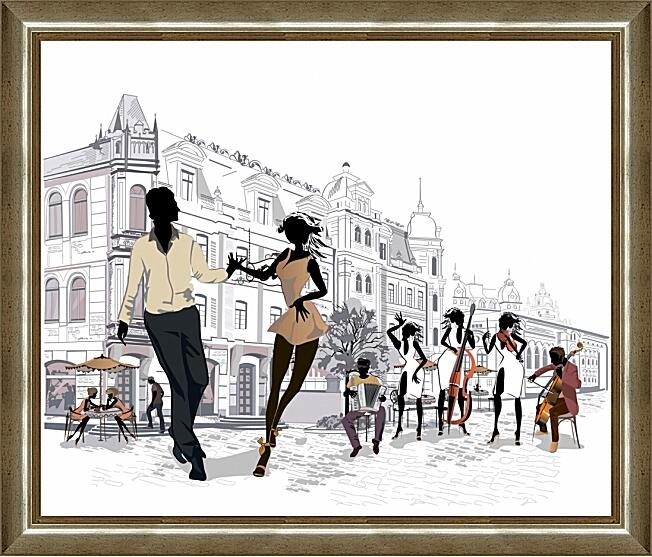 Картина - В кафе Парижа