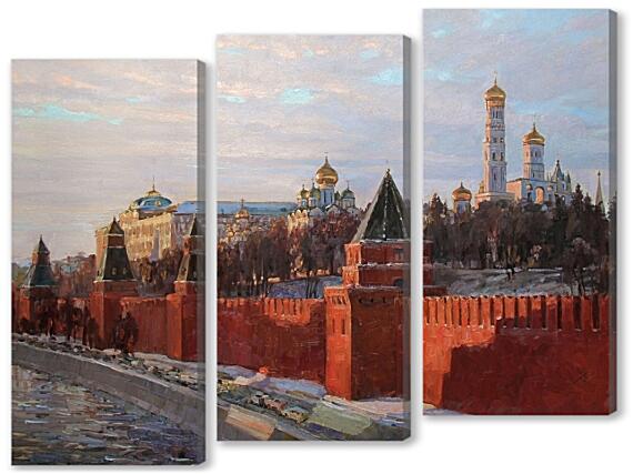 Модульная картина - Вечерние краски Кремля (автор: Кузьмина Ольга Александровна)