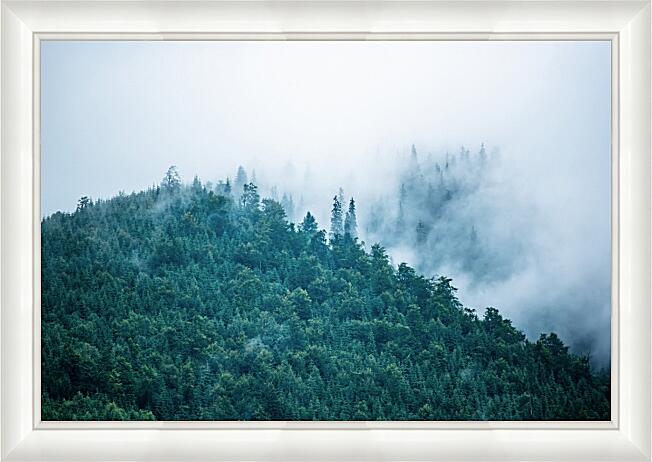 Картина - Туман в горах