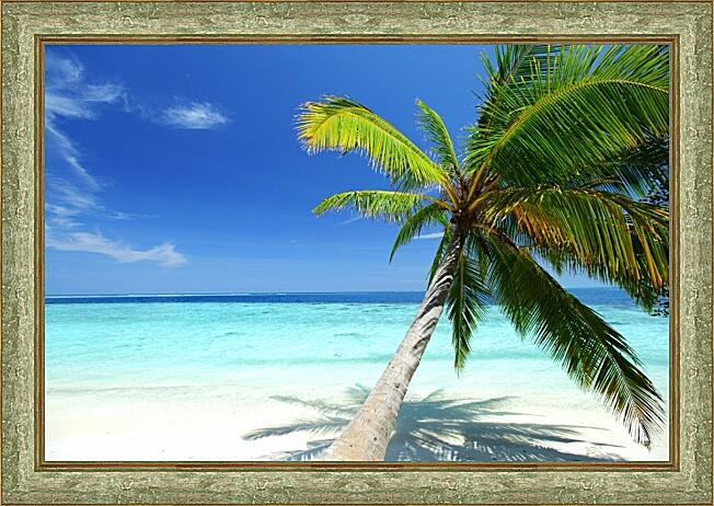 Картина - Пальма на Карибском берегу