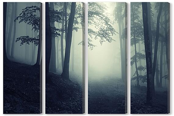 Модульная картина - Утренний туман