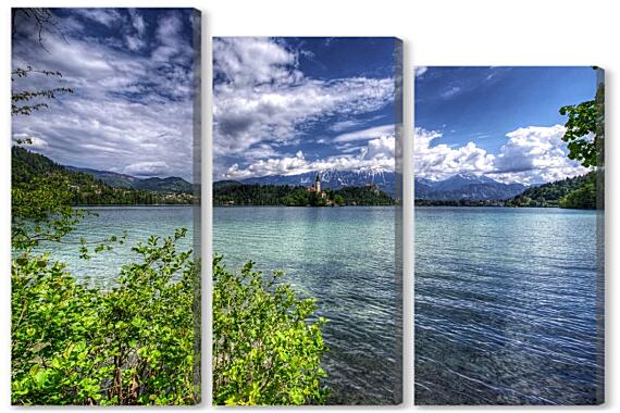 Модульная картина - Озеро в Словении