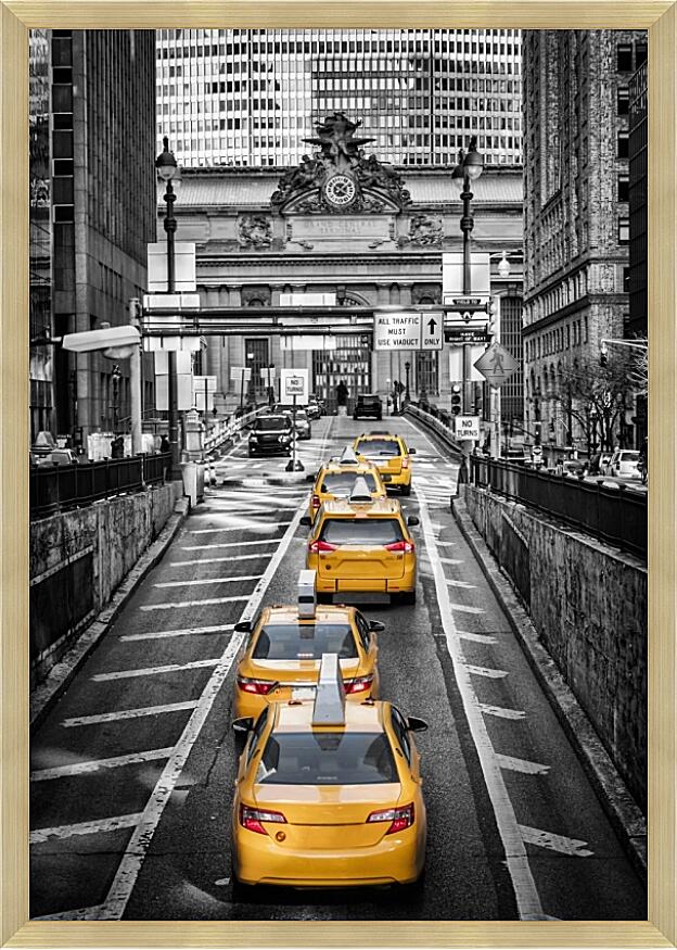 Картина - Такси Нью-Йорке