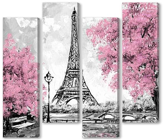 Модульная картина - Эйфелева башня