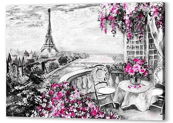 Картина маслом - Пейзаж Парижа