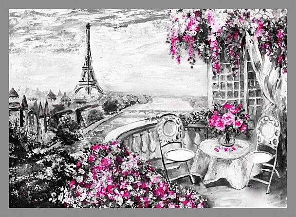 Картина - Пейзаж Парижа