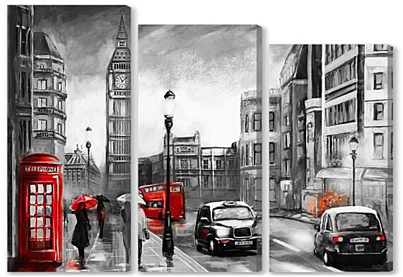 Модульная картина - Такси Лондон
