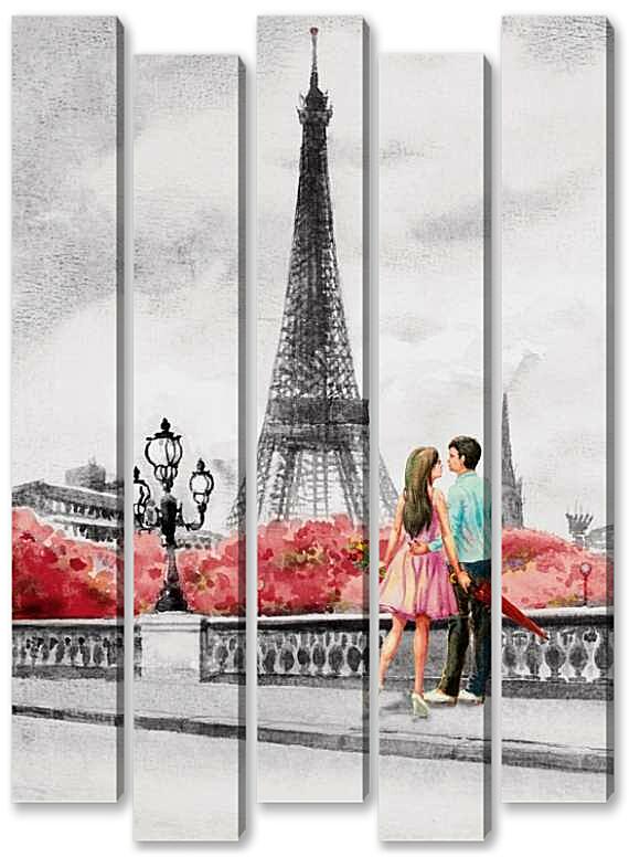 Модульная картина - Париж