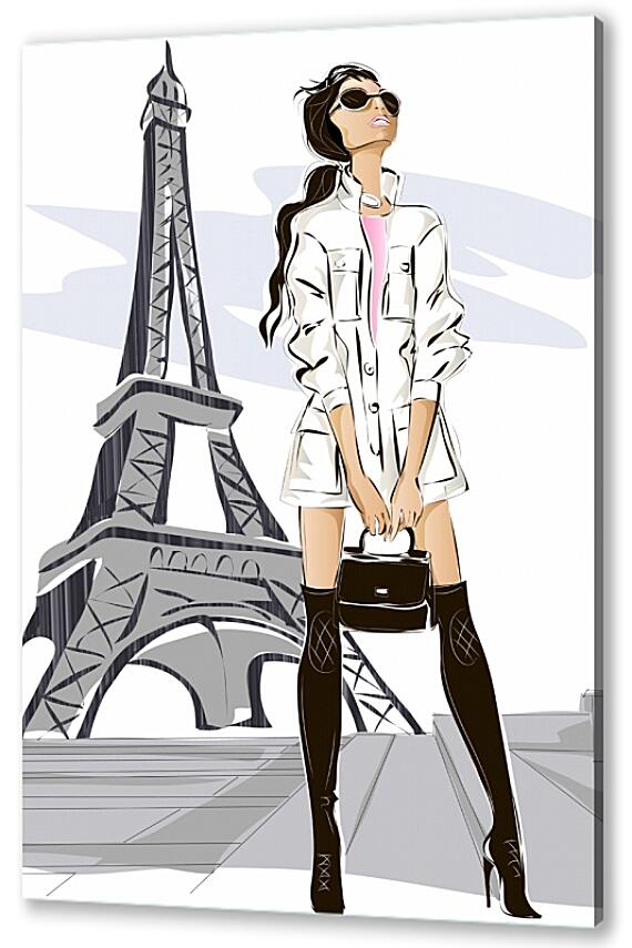 Картина маслом - Прогулка по Парижу