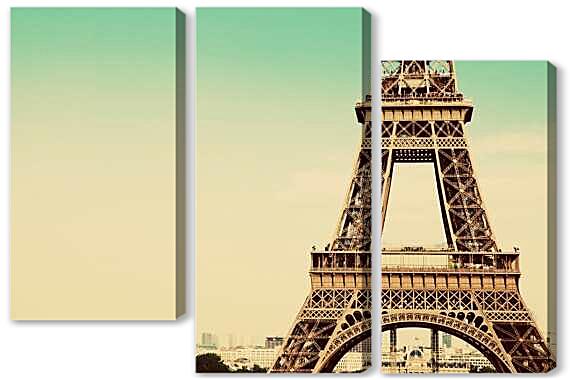 Модульная картина - Башня на рассвете