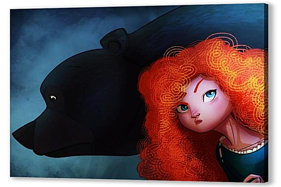Постер (плакат) - Мерида и медведь
