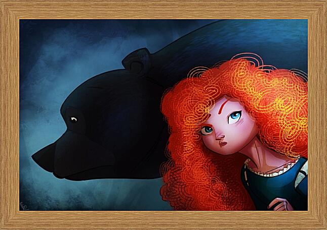 Картина - Мерида и медведь