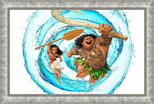 Картина - Моана и полубог Мауи