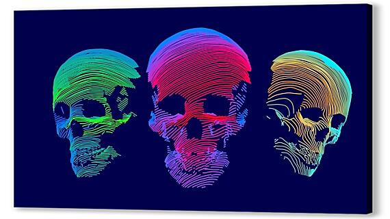 Постер (плакат) - Три черепа