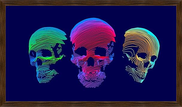 Картина - Три черепа