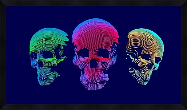 Картина - Три черепа