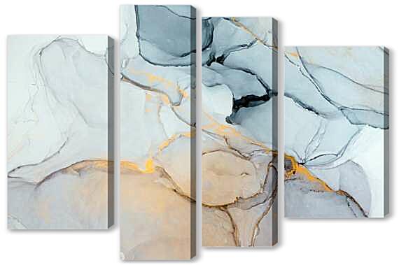 Модульная картина - Розовый и голубой 1