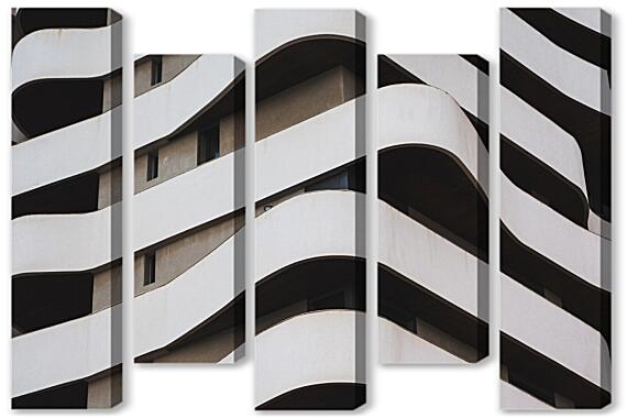 Модульная картина - Балконы