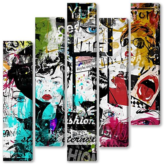 Модульная картина - Поп арт мода