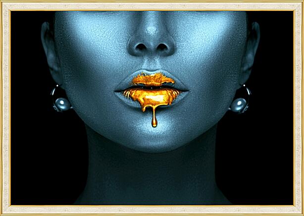 Картина - Золотые губы