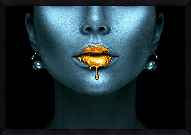 Картина - Золотые губы