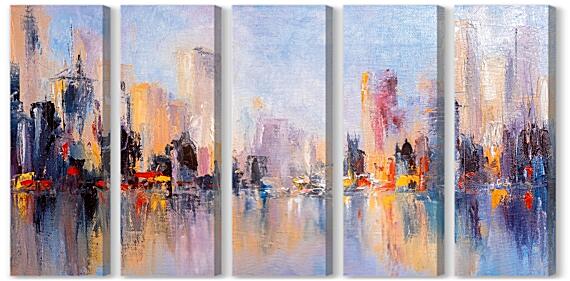 Модульная картина - Городской пейзаж