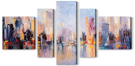 Модульная картина - Городской пейзаж